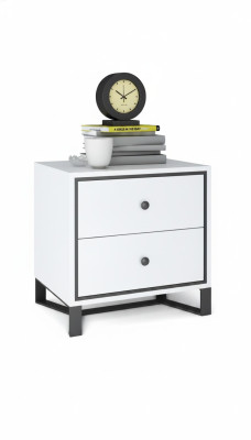 Table de chevet, table de nuit, commode, table d'appoint en acier inoxydable doré brillant