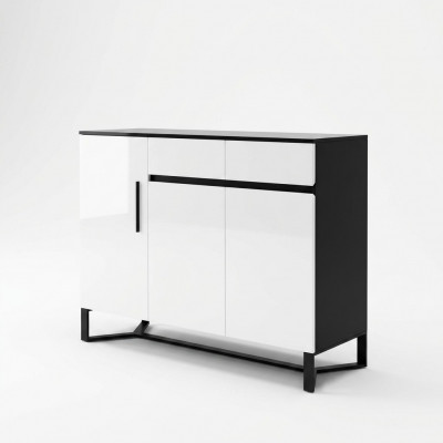 Commode Buffet Vaisselier Armoire Buffet 3 portes 2 tiroirs