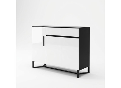Commode Buffet Vaisselier Armoire Buffet 3 portes 2 tiroirs