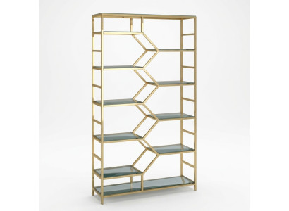 Étagère métallique de séparation de luxe pour designer de placards en or 3 pièces
