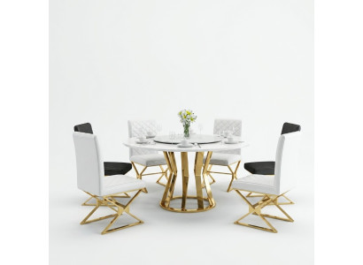 Table ronde 130cm en métal Décoration de conférence ronde Tables modernes
