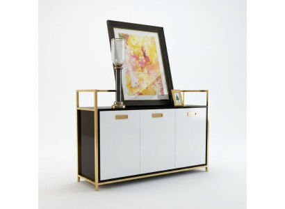 Design Commode Armoire Armoire de luxe en acier inoxydable Commode Armoire Étagère décorative