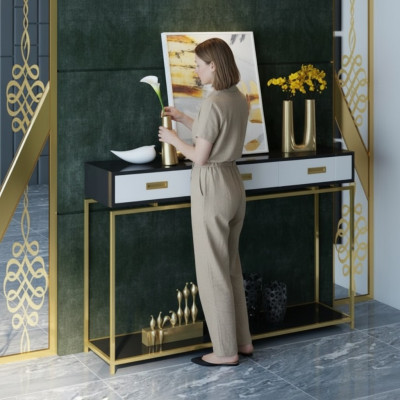 Table console Table murale Console latérale Table d'appoint Table console Table de décoration Table murale