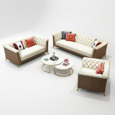 Canapé Canapé Suite Siège Tapisserie d'ameublement Ensemble complet Canapés Designer 3+2+1