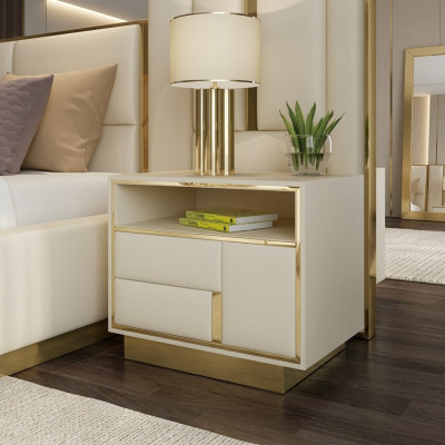 Table de nuit Console Côté Chambre Tables Consoles en Métal de Designer
