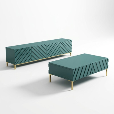 Designer Kommode Sideboard Low Side Garderobe Wohnzimmer Dekoratives Regal Metall