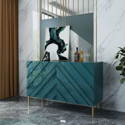 Commode Armoire haute Armoire latérale Buffet bas Décoration Commodes Designer Noble Luxe
