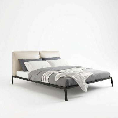 Chambre de luxe Décoration de lit Design de rembourrage Lits doubles de luxe pour hôtel
