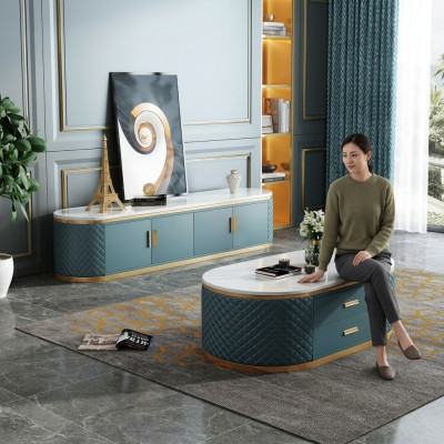 Commode-Design Buffet Commode Basse Côté Décoration Armoire Étagère Salon
