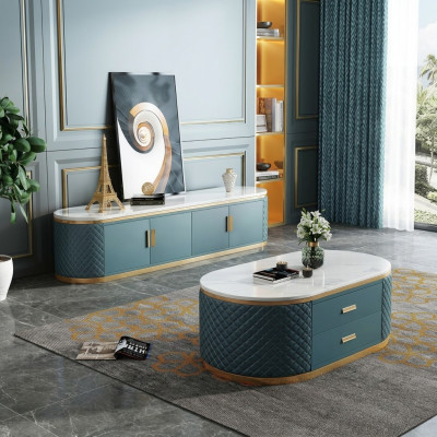 Sideboard Low Board Side Garde-robe Sideboard Table basse 2 pièces. ensemble
