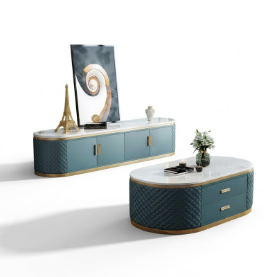 Sideboard Low Board Side Garde-robe Sideboard Table basse 2 pièces. ensemble