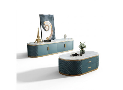Sideboard Low Board Side Garde-robe Sideboard Table basse 2 pièces. ensemble