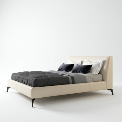 Lit double Lits Design Lit Revêtement en Cuir Chambre Mariage Italien