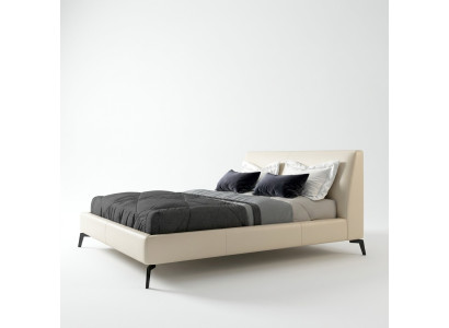 Lit double Lits Design Lit Revêtement en Cuir Chambre Mariage Italien
