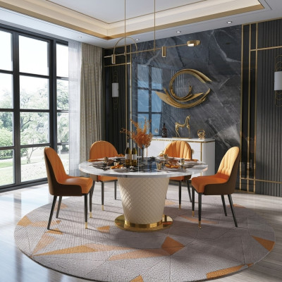 Ensemble de chaises de salle à manger de designer, ensemble de 4 chaises de table et de fauteuils.
