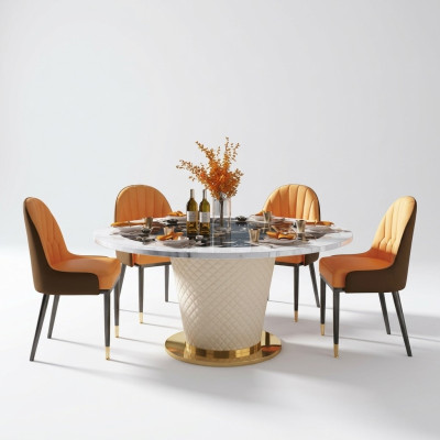 Ensemble de chaises de salle à manger de designer, ensemble de 4 chaises de table et de fauteuils.