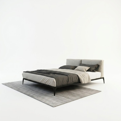 Lit rembourré Lits Chambre Hôtel Rembourrage Designer Double Luxe Décoratif Design
