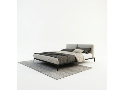 Lit rembourré Lits Chambre Hôtel Rembourrage Designer Double Luxe Décoratif Design