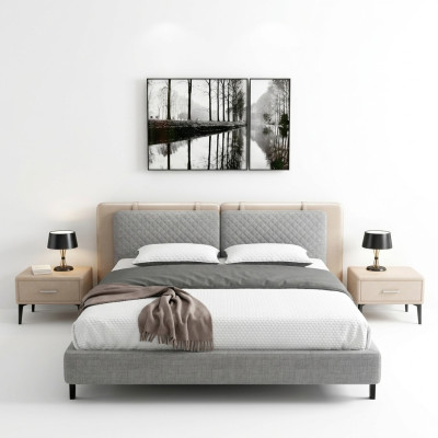 Lit double, lit de mariage, lit de design de luxe, lits de luxe, lit rembourré, lit de design