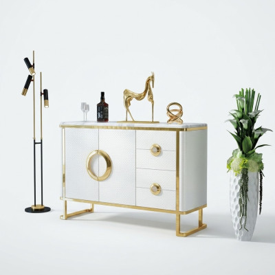 Noble Design Kommode Sideboard Italienische Kommoden Lowboards Leder