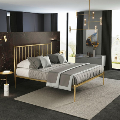 Meubles de designer en cuir italien Lit Double Chambre à coucher 180x200cm