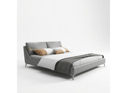 Lit en bois moderne Meubles de designer nobles Lits doubles pour une nouvelle chambre