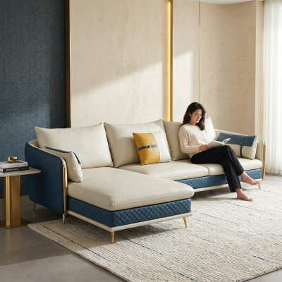Canapé d'angle Canapé Sofa Ligne de vie d'ameublement suite d'angle en L