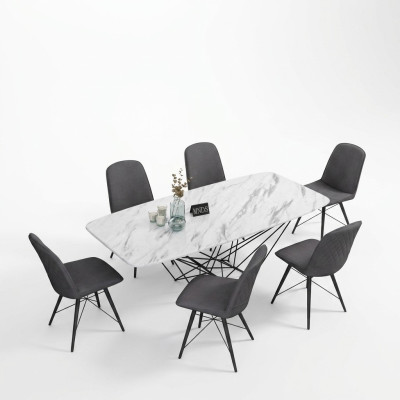 Table de design Table à manger Tables en métal Bureau Conférence Salle à manger Espace repas