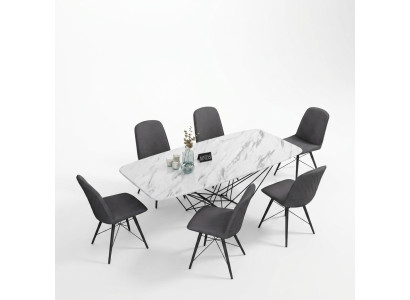 Table de design Table à manger Tables en métal Bureau Conférence Salle à manger Espace repas
