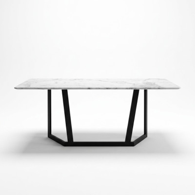 Mobilier de style italien Bureau en acier inoxydable Tables de designer Table de luxe