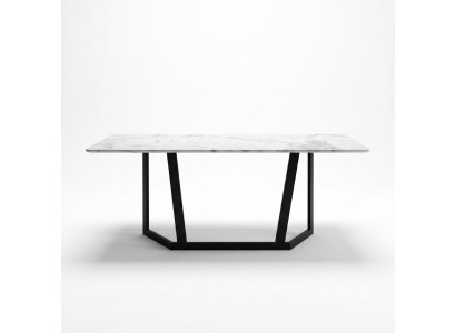 Mobilier de style italien Bureau en acier inoxydable Tables de designer Table de luxe