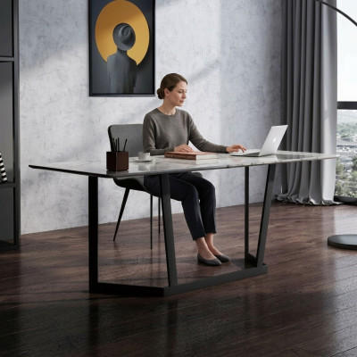 Bureau Ensemble Table Chaise Suite Bureau Set Design Meubles de Style Italien