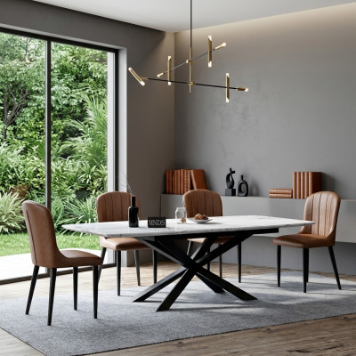 Meubles design italiens Table à manger Bureau Conférence Table de luxe en métal