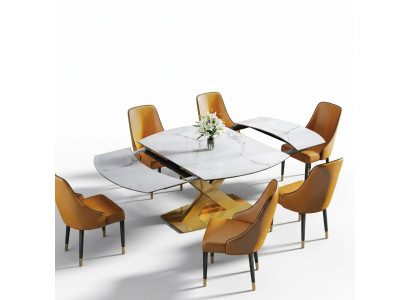 Table en bois moderne Table à manger Table Bois Tables 120/180cm salle à manger