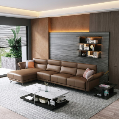 Paysage vivant Canapé d'angle en forme de L Fauteuil Ensemble Suite Canapé moderne Canapé d'angle