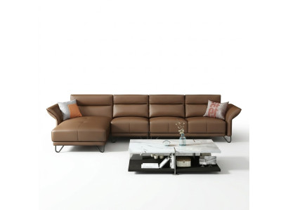 Canapé en cuir de design italien Style Mobilier Table basse Siège Rembourrage Suite d'angle