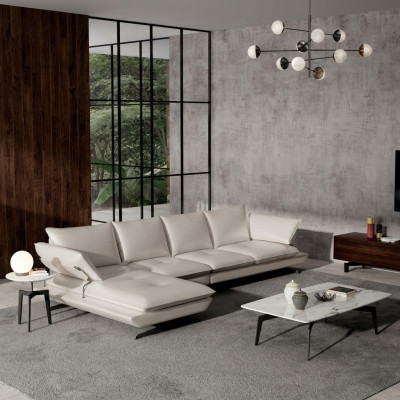 Canapé d'angle Canapé Sofa Rembourrage Paysage vivant Coin Déco Canapés Ensemble en forme de L