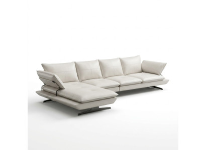 Canapé d'angle Canapé Sofa Rembourrage Paysage vivant Coin Déco Canapés Ensemble en forme de L