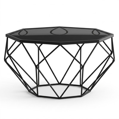 Table basse de conception avec table d'appoint 2 pièces. Ensemble de tables de canapé en acier inoxydable