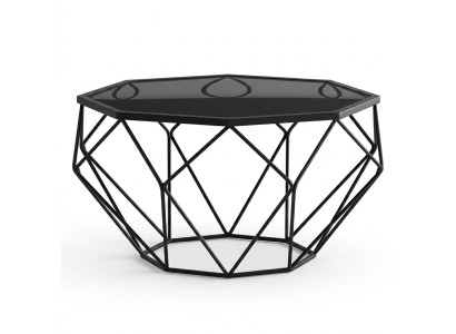 Table basse de conception avec table d'appoint 2 pièces. Ensemble de tables de canapé en acier inoxydable