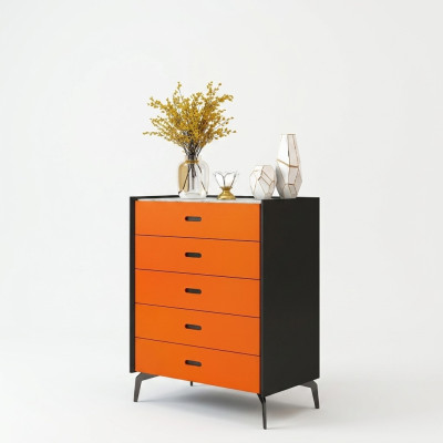 Style italien Mobilier Haute commode Armoire Armoires de designer Orange