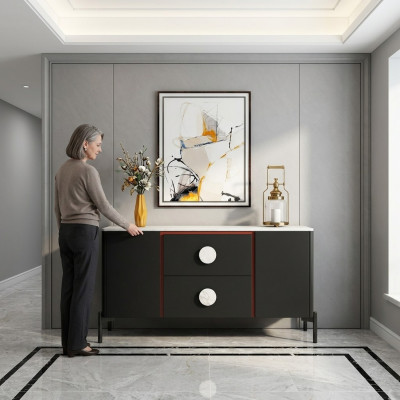 Designer italien Kommode Sideboard Schrank Regal Metall Luxus Wohnen