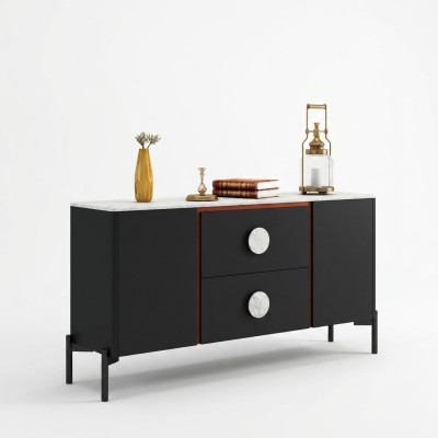 Designer italien Kommode Sideboard Schrank Regal Metall Luxus Wohnen