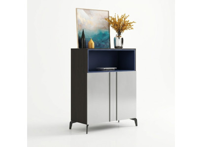 Design Commode Buffet Côté Buffet Bas Armoire Étagère Décorative Salon de Luxe