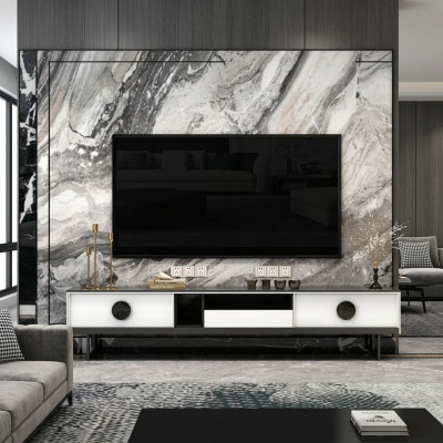 Bahut TV 200 cm Armoire TV Bas Buffet Commode Meuble de rangement pour salon nouveau