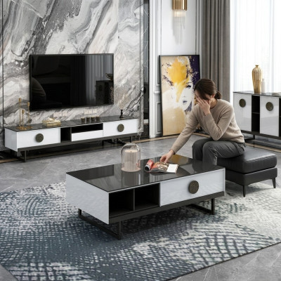 Commode + Table basse + Meuble TV Buffet nouveau mobilier design italien