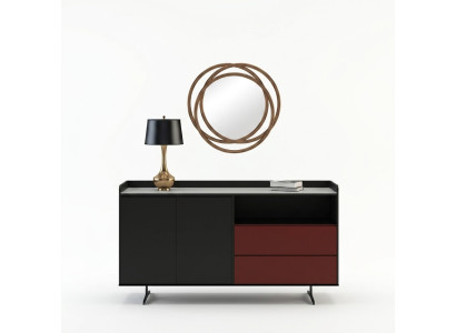 Commode de designer italien Style Mobilier Haute Armoire Armoires Orange
