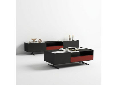 Meubles de designer italien 3 pièces. Ensemble Commode + Table basse + Meuble TV