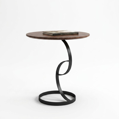 Table d'appoint Table ronde Table basse Canapé Décoration en métal Salon Rond