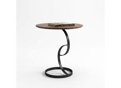 Table d'appoint Table ronde Table basse Canapé Décoration en métal Salon Rond